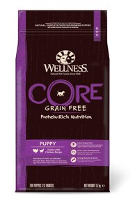 wellness core turkey dry puppy food